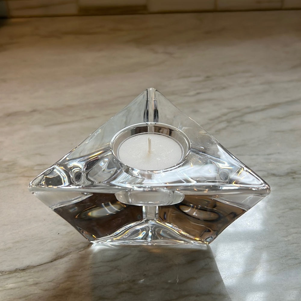 Orrefors Triangle Votive
